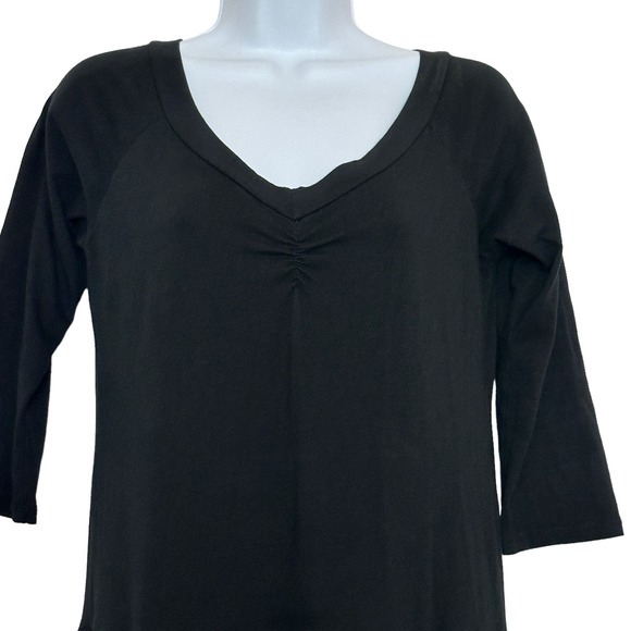 Luna Luz Belleza logenlook Grunge black 3/4 sleeves black dress size S - Picture 4 of 10